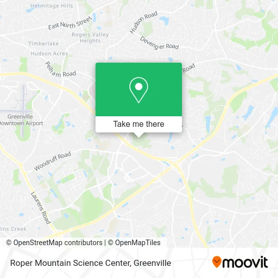 Roper Mountain Science Center map