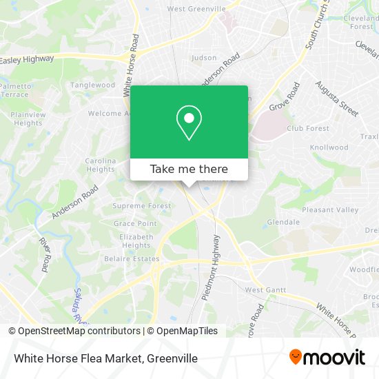 White Horse Flea Market map