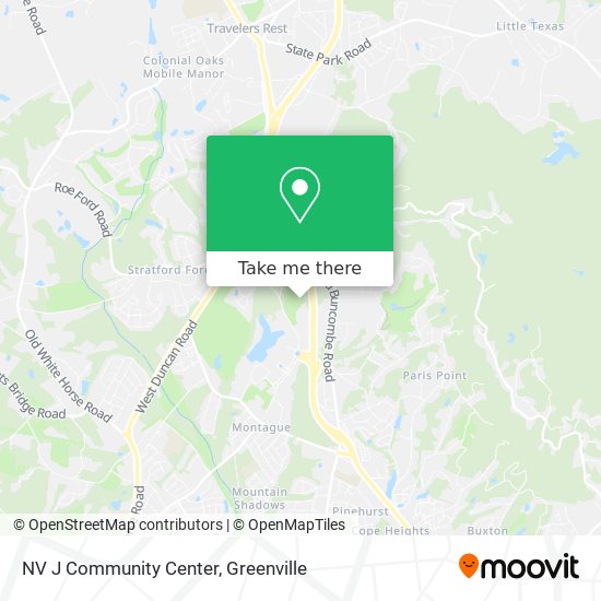 NV J Community Center map