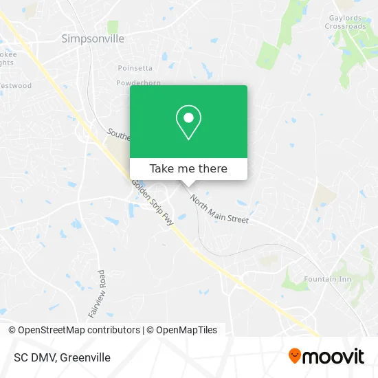 SC DMV map