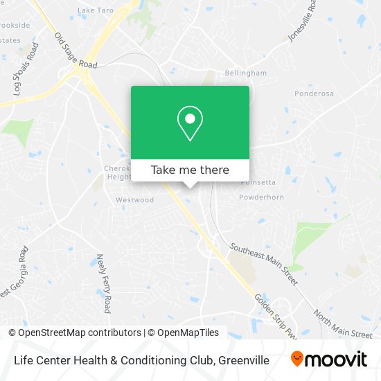 Life Center Health & Conditioning Club map