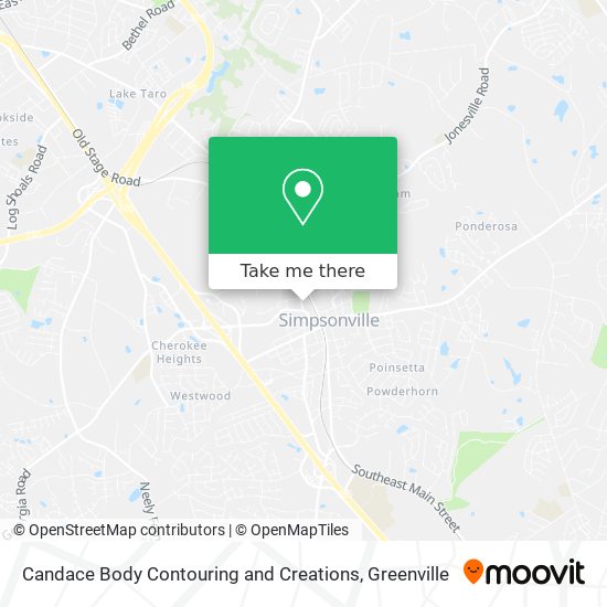 Candace Body Contouring and Creations map