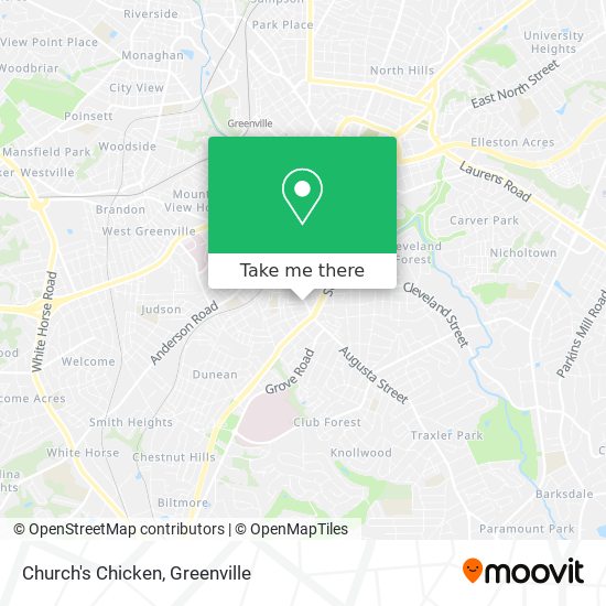 Church's Chicken map