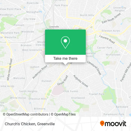 Church's Chicken map