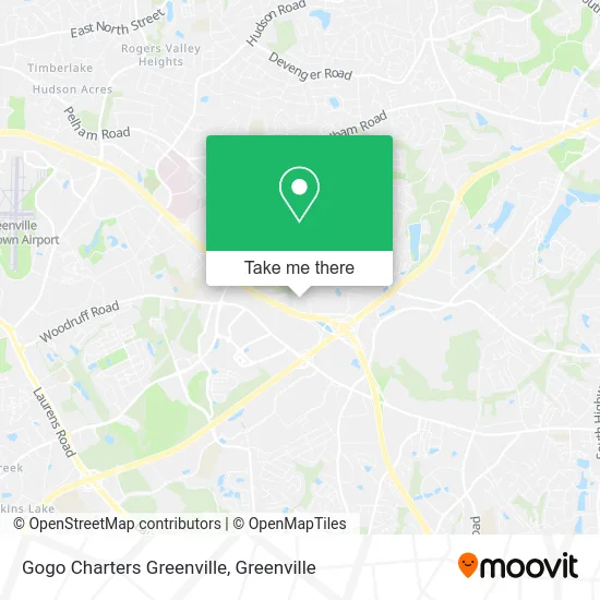 Gogo Charters Greenville map