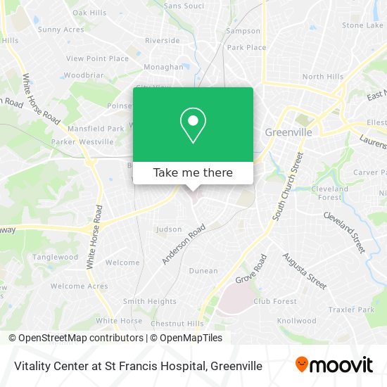 Vitality Center at St Francis Hospital map