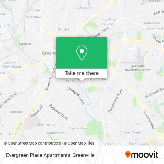 Evergreen Place Apartments map