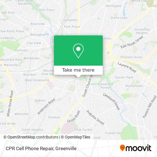 CPR Cell Phone Repair map