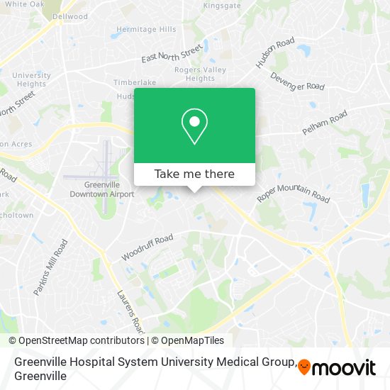 Greenville Hospital System University Medical Group map