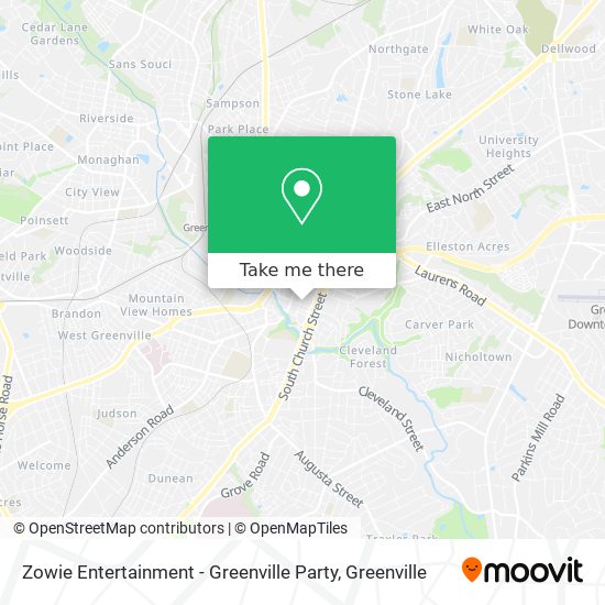 Mapa de Zowie Entertainment - Greenville Party