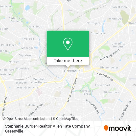 Mapa de Stephanie Burger-Realtor Allen Tate Company