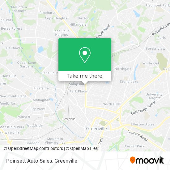 Poinsett Auto Sales map