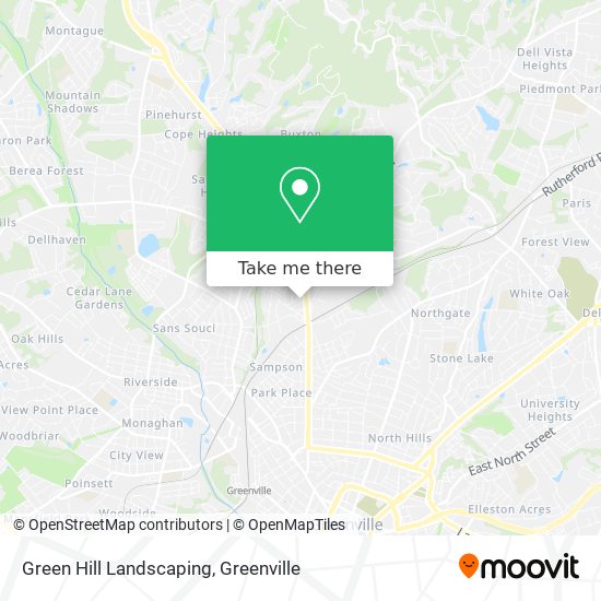 Green Hill Landscaping map