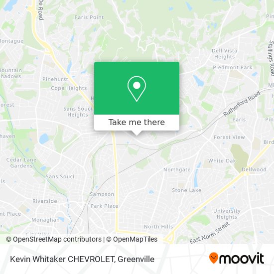 Kevin Whitaker CHEVROLET map