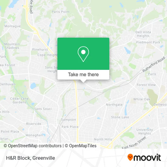 H&R Block map