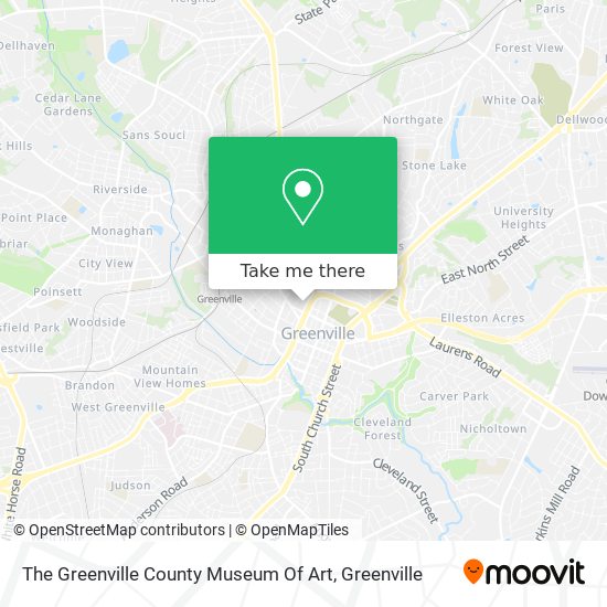 Mapa de The Greenville County Museum Of Art