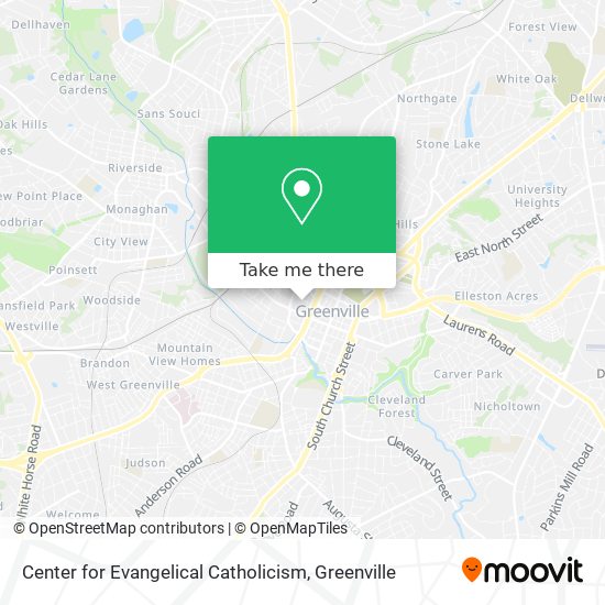 Mapa de Center for Evangelical Catholicism