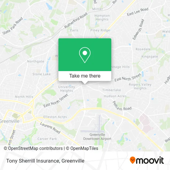 Tony Sherrill Insurance map