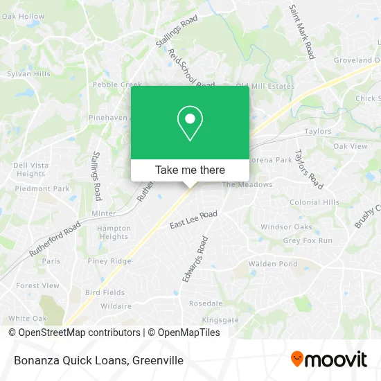 Bonanza Quick Loans map