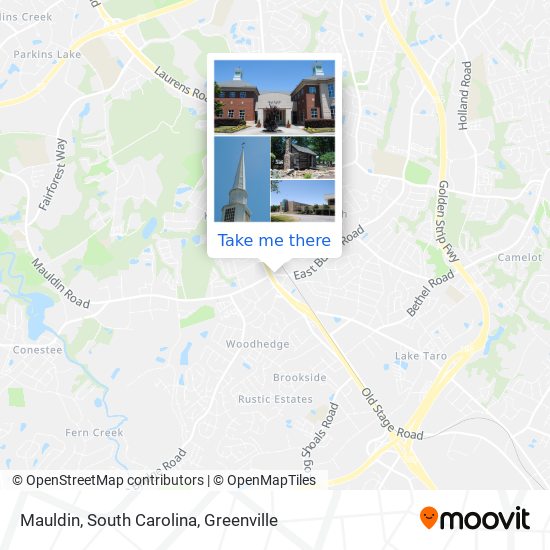 Mauldin, South Carolina map