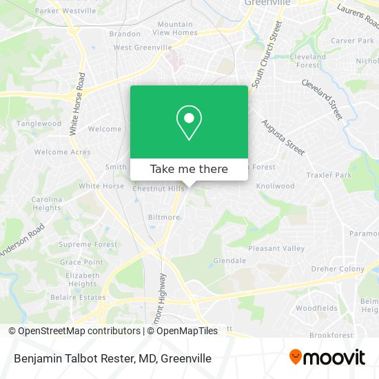 Benjamin Talbot Rester, MD map