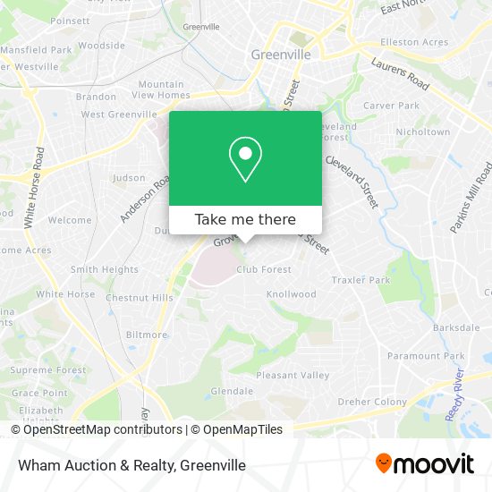 Wham Auction & Realty map