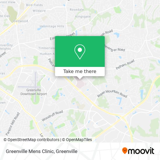 Mapa de Greenville Mens Clinic