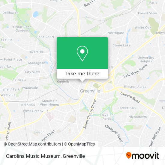 Carolina Music Museum map