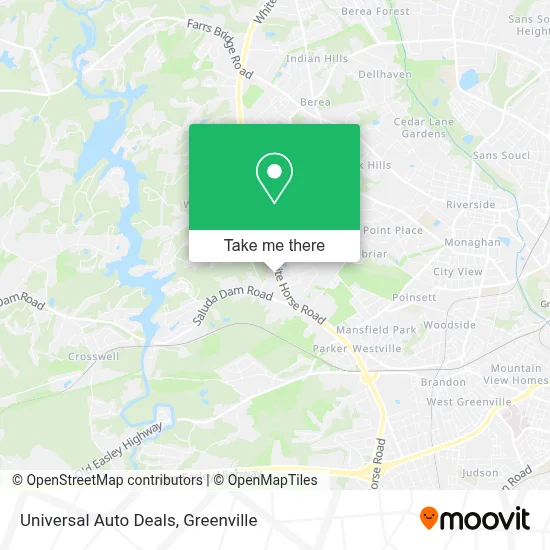Universal Auto Deals map