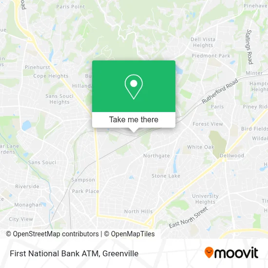 First National Bank ATM map