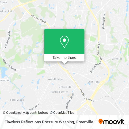 Flawless Reflections Pressure Washing map