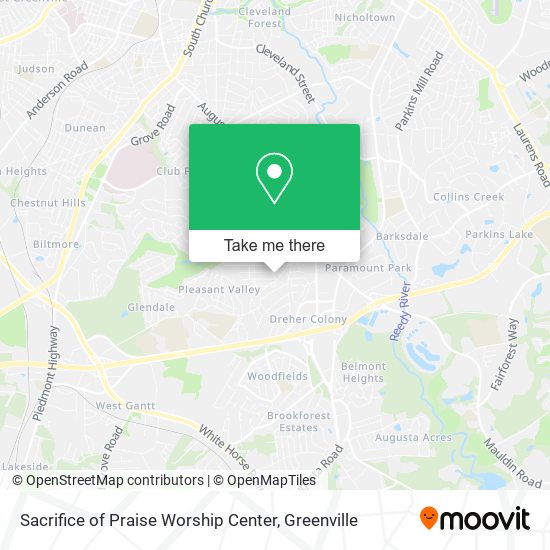 Sacrifice of Praise Worship Center map