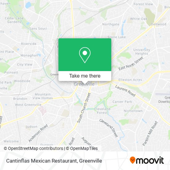 Mapa de Cantinflas Mexican Restaurant
