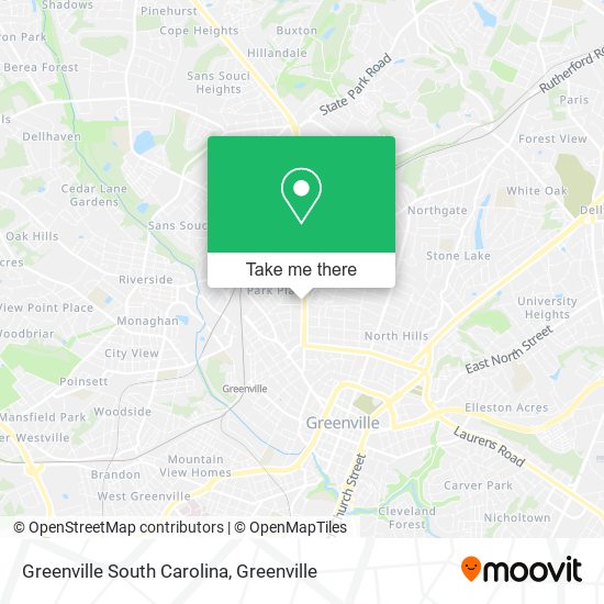 Greenville South Carolina map