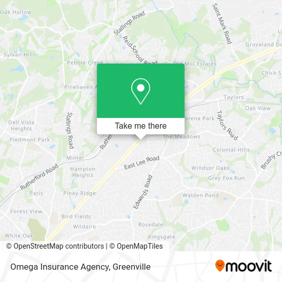Omega Insurance Agency map