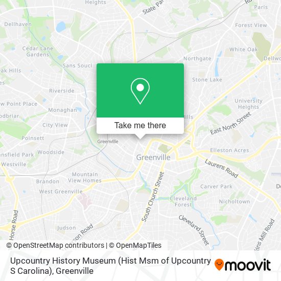 Mapa de Upcountry History Museum (Hist Msm of Upcountry S Carolina)