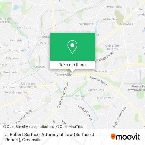 J. Robert Surface, Attorney at Law (Surface J Robert) map