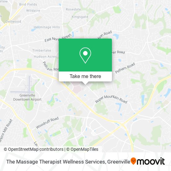 The Massage Therapist Wellness Services map