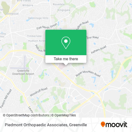 Mapa de Piedmont Orthopaedic Associates