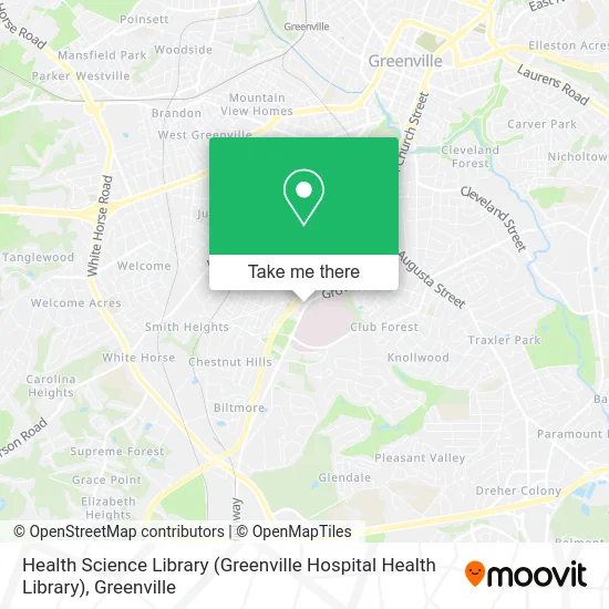 Health Science Library (Greenville Hospital Health Library) map