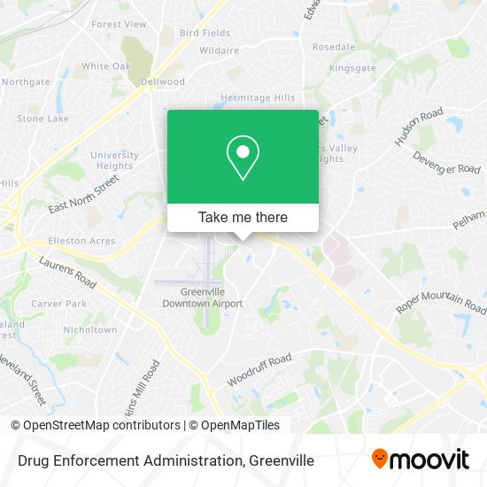 Mapa de Drug Enforcement Administration