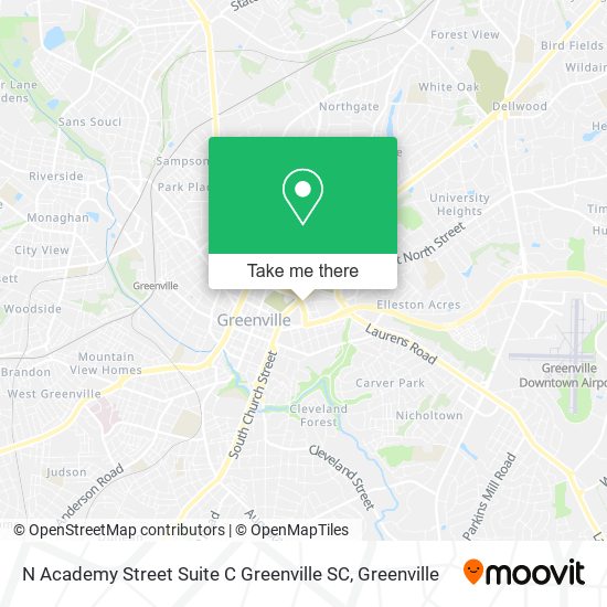 N Academy Street Suite C Greenville SC map