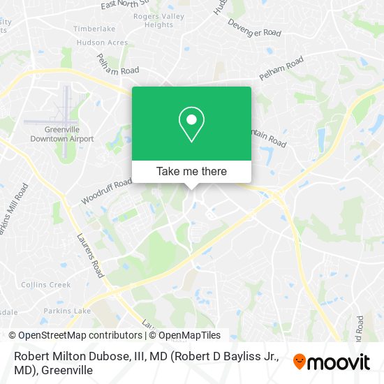 Robert Milton Dubose, III, MD (Robert D Bayliss Jr., MD) map