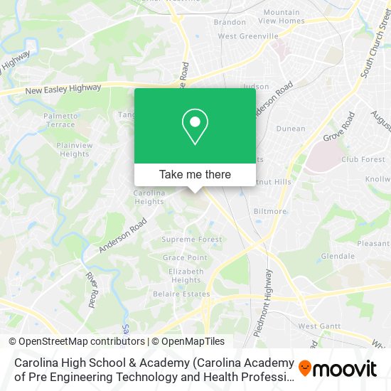 Carolina High School & Academy map