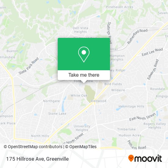 175 Hillrose Ave map