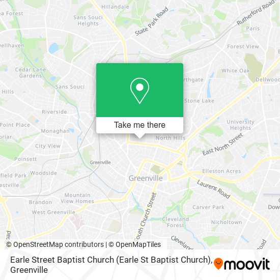 Earle Street Baptist Church map