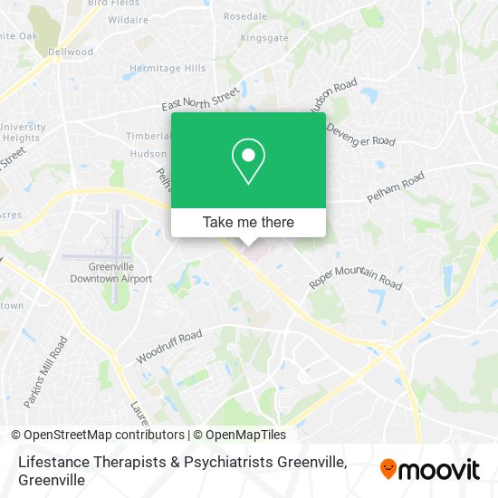 Mapa de Lifestance Therapists & Psychiatrists Greenville