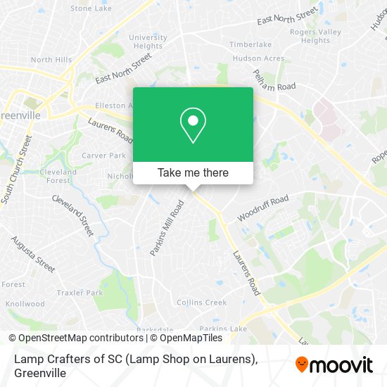 Lamp Crafters of SC (Lamp Shop on Laurens) map