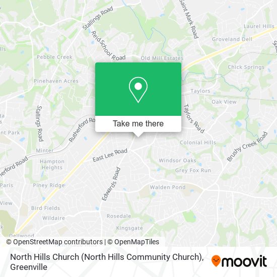 Mapa de North Hills Church