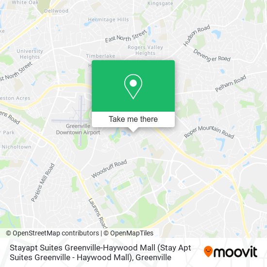 Mapa de Stayapt Suites Greenville-Haywood Mall (Stay Apt Suites Greenville - Haywood Mall)